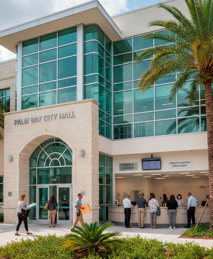 Permitask submitting commercial sign permit documents to a Florida municipality